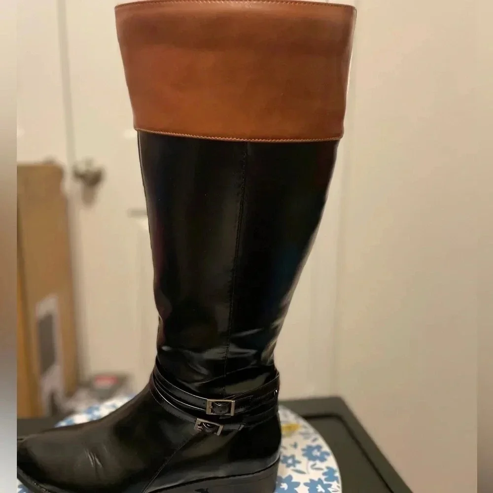 Sonoma Women’s trixie black two tone riding boots size 9
